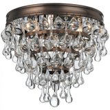 Calypso Flush Mount Vibrant Bronze By Crystorama