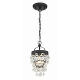 Calypso Mini Crystal Chandelier 7.25'' Matte Black
