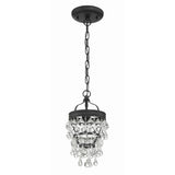 Calypso Mini Crystal Chandelier 7.25'' Matte Black