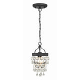 Calypso Mini Crystal Chandelier 7.25'' Matte Black