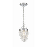 Calypso Mini Crystal Chandelier 7.25'' Polished Chrome