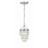 Calypso Mini Crystal Chandelier 7.25'' Polished Chrome