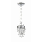 Calypso Mini Crystal Chandelier 7.25'' Polished Chrome