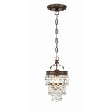 Calypso Mini Crystal Chandelier 7.25'' Vibrant Bronze