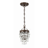 Calypso Mini Crystal Chandelier 7.25'' Vibrant Bronze