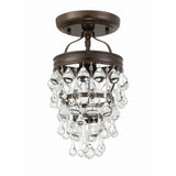 Calypso Mini Crystal Semi-Flush Mount 7.25'' Vibrant Bronze