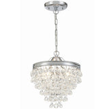 Calypso Pendant Polished Chrome By Crystorama - With Light