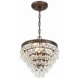 Calypso Pendant Vibrant Bronze By Crystorama - With Light