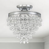 Calypso Semi Flush Mount Polished Chrome By Crystorama - Lifestyle View
