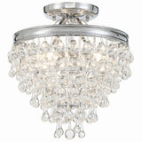 Calypso Semi Flush Mount Polished Chrome By Crystorama