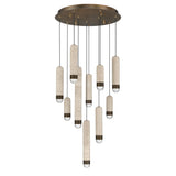 Cambre Multi-Light Chandelier 22 Inch Antique Brass by Eurofase