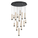 Cambre Multi-Light Chandelier 32 Inch Matte Black by Eurofase