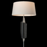 Cambrian Floor Lamp detail in Sterling, by Hubbardton Forge