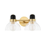 Camile Bath and Vanity Light - Aged Brass