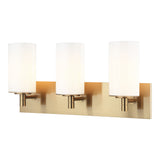 Candela Wall Sconce 21 Inch Aged Gold Brass Opal