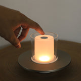 Candle Table Lamp TC Nickel By Tubicen
