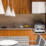 Canes Pendant Light By Geo Contemporary, Color: White