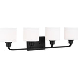 Canfield Vanity Light — 31.88 Inch, Midnight Black