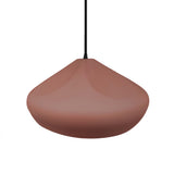 Canyon Clay-Black Cord Crease Large Ceramic Pendant by Justice Design