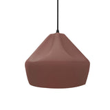 Canyon Clay-Black Cord Crease Small Ceramic Pendant by Justice Design