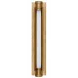 Capa Vanity Light Medium Hand Rubbed Antique Brass By Visual Comfort Modern - Front View