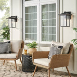 Capanna Outdoor Wall Light Large Textured Black By Kichler - Lifestyle View