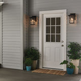 Capanna Outdoor Wall Light Medium Textured Black By Kichler - Lifestyle View1