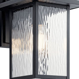 Capanna Outdoor Wall Light Medium Textured Black By Kichler - Side View