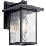 Capanna Outdoor Wall Light Medium Textured Black By Kichler