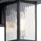 Capanna Outdoor Wall Light Small Textured Black By Kichler - Detailed Voew