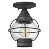 Cape Cod Extra Small Convertible Flush Mount - Aged Zinc - by Hinkley