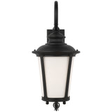 Cape May Outdoor Wall Lantern Large Black By Generation Lighting