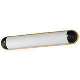 Capsule LED CCT Vanity Light Large Black Aged Brass By Maxim Lighting1