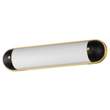 Capsule LED CCT Vanity Light Medium Black Natural Aged Brass By Maxim Lighting1