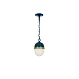 Capsule Outdoor Pendant 12.25" Matte Black + Textured Gold
