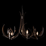Caribou 5-Light Chandelier detail in Dark Smoke, by Hubbardton Forge