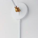 Carillon Articulating Wall Sconce White Satin Brass By Maxim Lighting Detailed View1