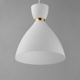 Carillon Mini Pendant White/Satin Brass by Maxim Lighting