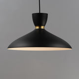Carillon Pendant Black / Satin Brass by Maxim Lighting
