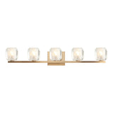 Carleton Bath and Vanity Light 32 Inch Aged Gold Brass