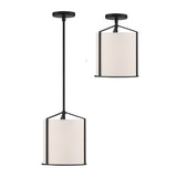 Carlyn Semi-Flush Mount 10'' Black