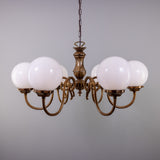 Carnew 6 Arm Chandelier - Antique Brass