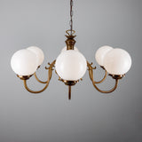 Carnew 6 Arm Chandelier - Antique Brass