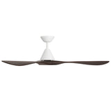 Carve Fan 60 Inch Matte White Dark Walnut By Modern Forms - Side View