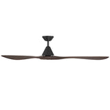 Carve Fan 72 Inch Matte Black Dark Walunt By Modern Forms