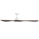 Carve Fan 72 Inch Matte White Dark Walnut By Modern Forms