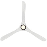 Carve Fan with Luminaire 72 Inch Matte Black Matte White By Modern Forms - Down View