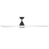 Carve Fan with Luminaire 72 Inch Matte Black Matte White By Modern Forms - Side View