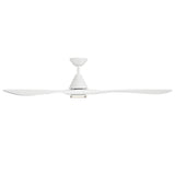 Carve Fan with Luminaire 72 Inch Matte White By Modern Forms - Side View
