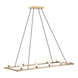 Cascadian Chandelier 10-Light Aged Gold Brass